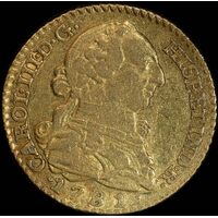 Spain 1781 Gold Escudo KM#434 Extremely Fine