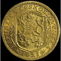 Czechoslovakia 1923 Dukat KM# 8 Uncirculated
