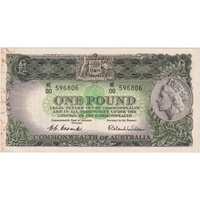1953 One Pound Coombs/Wilson R33 good VF