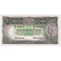 1961 One Pound Coombs/Wilson R34A Uncirculated