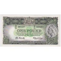 1961 One Pound Coombs/Wilson R34B about Unc