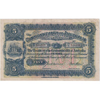 1913 Five Pound Collins/Allen No Mosaic R35 Contemporary Forgery