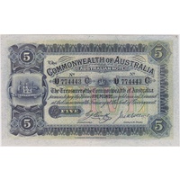 1918 Five Pound Cerutty/Collins R37B EF