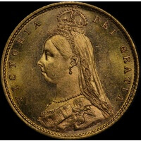 1893 Melbourne Jubilee Head Half Sovereign Choice Unc (PCGS MS63)