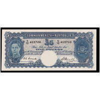 1949 Five Pound Coombs/Watt R47 about Unc