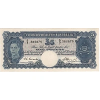 1949 Five Pound Coombs/Watt R47 good EF