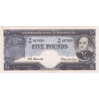 1954 Five Pound Coombs/Wilson R49 good EF