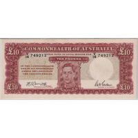 1943 Ten Pound Armitage/McFarlane R59L Extremely Fine