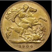 1904 Perth Edward VII Half Sovereign good VF