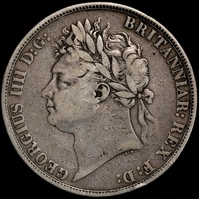 1821 Silver Crown George IV S#3805 Fine