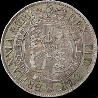 1819 Silver Half Crown George III 3789 Very Fine