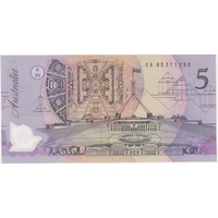 1993 $5 Note EA93 Last prefix Fraser/Evans R216L Uncirculated