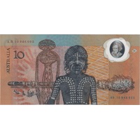 1988 $10 Note Bicentennial 1st Issue AB10 1st Prefix Johnston/Fraser R310aF about Unc