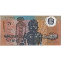 1988 $10 Note Bicentennial 1st issue AB 10 First Prefix Johnston/Fraser R310aF Uncirculated
