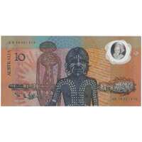 1988 $10 Note Bicentennial 2nd issue AB 10 First prefix Johnston/Fraser R310BF about Unc
