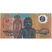1988 $10 Note Bicentennial 2nd issue AB 57 Last prefix Johnston/Fraser R310BL good EF