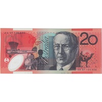 1997 $20 Note AA97 First Prefix Macfarlane/Evans R418aF Uncirculated