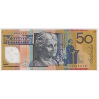 1995 $50 Note Fraser/Evans R516a Extremely Fine - Radar Serial CJ 95 295592