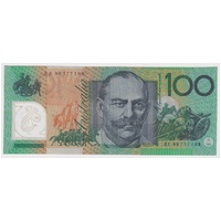1996 $100 Test Note Fraser/Evans R616 good VF - Radar Serial BX 96 777769