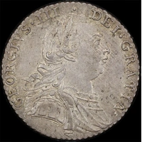 1787 Silver Shilling George III S# 3743 Uncirculated