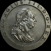 Great Britain 1797 Copper Penny S# 3777 EF