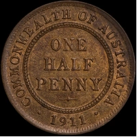 1911 Halfpenny Choice Unc