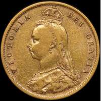 1893 Melbourne Jubilee Head Half Sovereign Very Fine