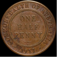 1917-I Halfpenny Fantasy Mule good VF