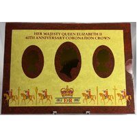 United Kingdom 1993 5 Pounds Uncirculated 40th Anniversary Coronation Crown