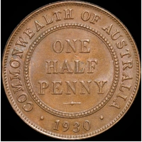 1930 Halfpenny about Unc
