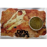 Tuvalu 2002 1 Dollar Uncirculated Coin Dinosaurs Seismosaurus