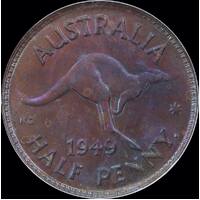 1949-Y Halfpenny Gem Unc (NGC MS65BN)