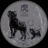 2022 Silver 1oz Uncirculated Coin Lunar Tiger