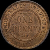 1911 Penny Choice Unc (PCGS MS64RB)