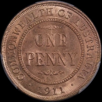 1911 Penny Choice Unc (PCGS MS64RD)