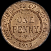 1913 Penny Choice Unc (PCGS MS64RB)