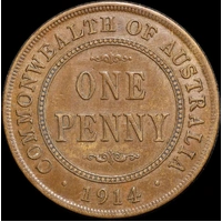 1914 Penny good EF