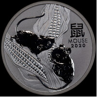 2020 Silver 2oz Uncirculated Coin Lunar Mouse