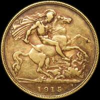 1915 Perth George V Half Sovereign good VF