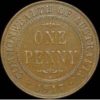 1917-I Penny Extremely Fine
