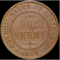 1918-I Penny Extremely Fine