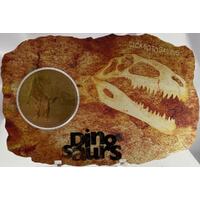 Tuvalu 2002 1 Dollar Uncirculated Coin Dinosaurs Giganotosaurus