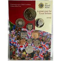 United Kingdom 2012 10 Coin Uncirculated Mint Set