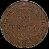 1920 Penny Dot Below Bottom Scroll London / English Obverse PCGS XF45