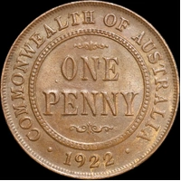 1922 Penny Extremely Fine