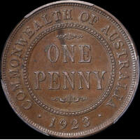 1923 Penny PCGS AU58