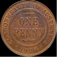 1924 Penny Indian Obverse PCGS MS63BN