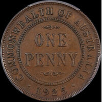 1925 Penny about EF (PCGS AU50)