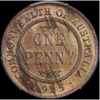 1925 Penny Choice Unc (PCGS MS63RB) Ex Borg Collection