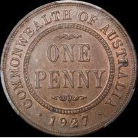 1927 Penny Choice Unc (PCGS MS63BN)